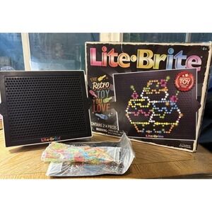 NEW Lite-Brite Classic, Favorite Retro Toy - Create Art with Light- 214 pieces